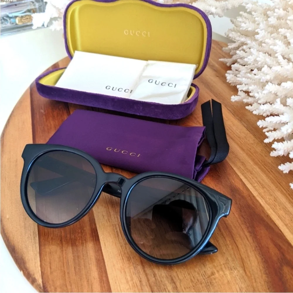 NWT Gucci Black Sunglasses - Picture 5 of 9